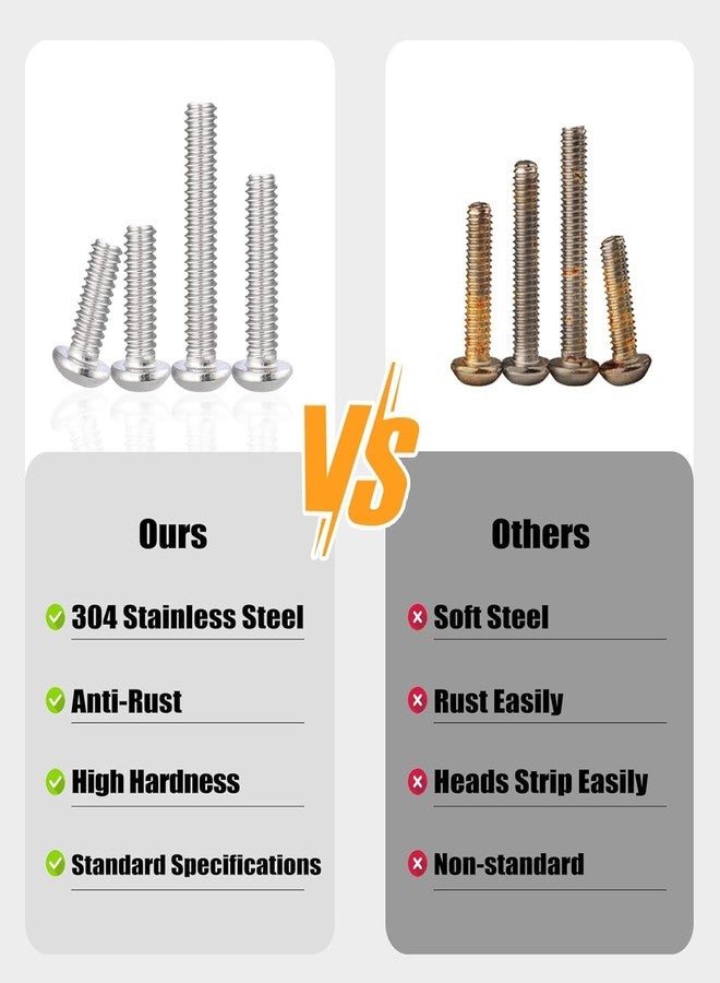 GENERASIS - M3 M4 M5 M6 | Button Head Internal Hex Cap Bolt Screw Assortment Kit | Stainless Steel 304 Grade | Internal Hex Bolts with Matching Hex Nuts (Button Head Internal Hex Cap Bolt Pack of 280) - Image 5